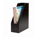 Black Econo Line Leather Magazine Rack